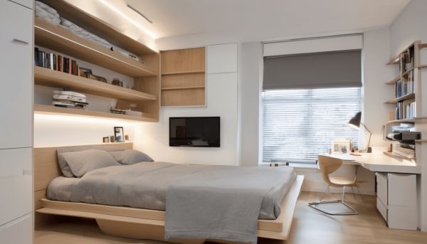 La solution pratique pour un lit double peu encombrant