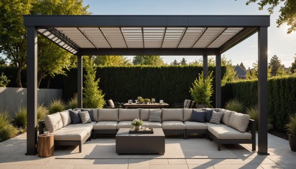Profitez de votre jardin toute l'année avec une pergola bioclimatique autoportée